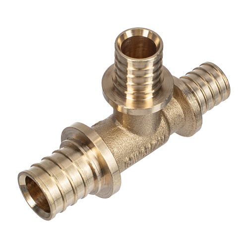 Тройник переходной аксиальный, латунь,16х20х16, желтый, RTP