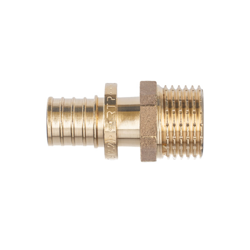 Муфта аксиальная, латунь, наружная резьба,16х1/2", желтый, RTP