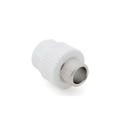 Муфта комбинированная PPR наружная резьба 32х 1/2" PN25 белый РТП